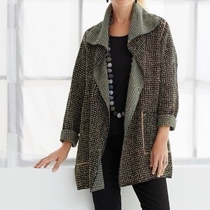 MIEKO MINTZ Waffle Kantha Jacket in Natural. Size 1, Great Condition!